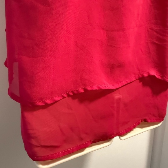 Charming Charlie Pink Fuchsia Layered Tank Top Medium - Picture 10 of 16